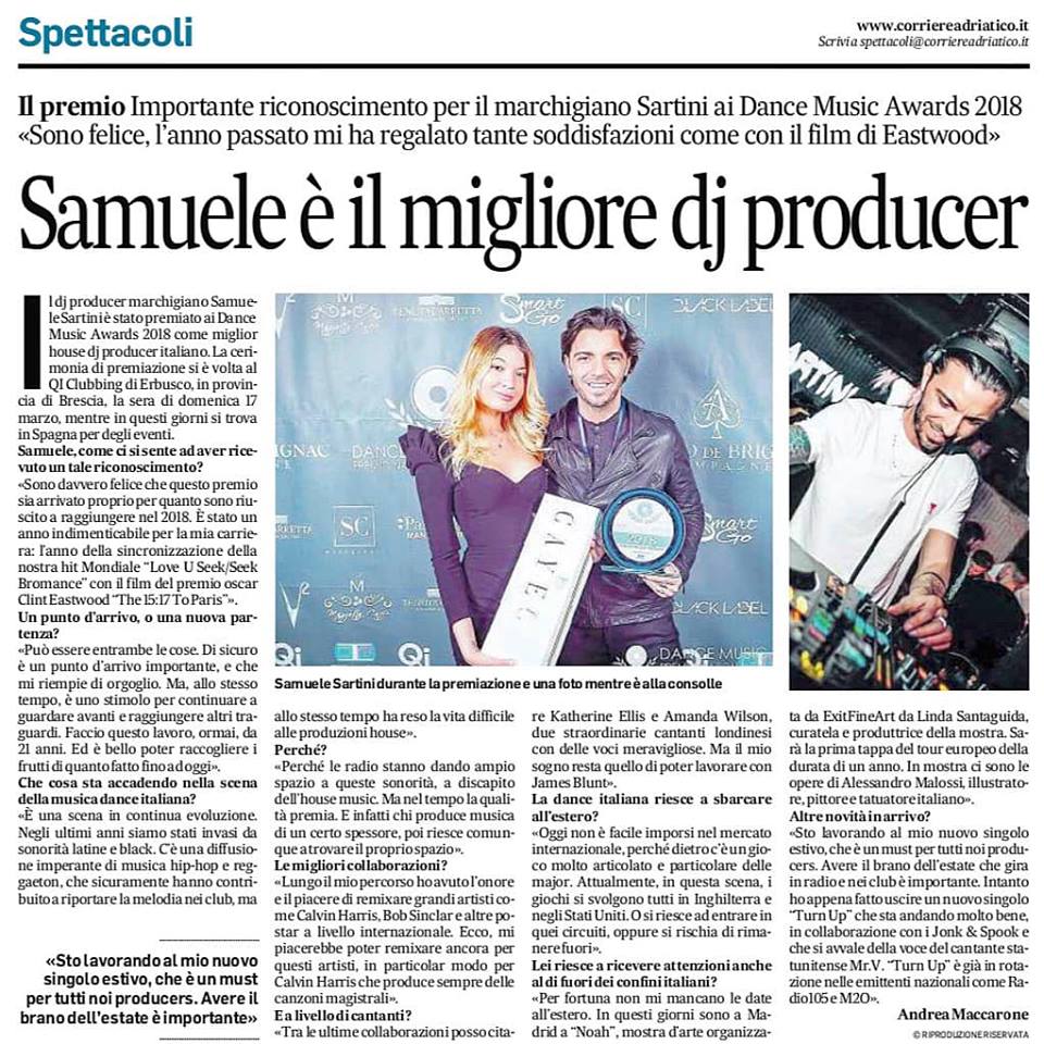 Samuele è il migliore dj producer
