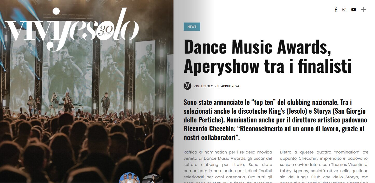 Dance Music Awards, Aperyshow tra i finalisti